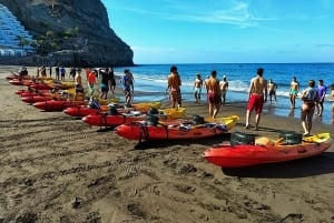 Kayak por las cuevas y acantilados de Mogan