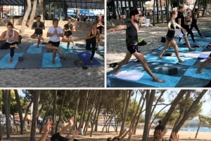 Maspalomas: Clase de yoga en la playa con vistas al mar