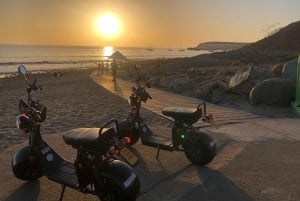 Maspalomas: Tour guiado en e-scooter chopper de 2 plazas al atardecer