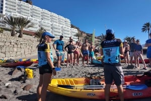 Mogán: Excursión guiada en Kayak a las Cuevas y Snorkel