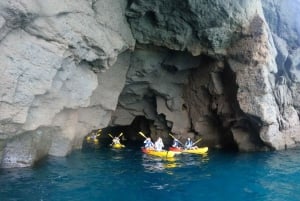 Puerto Mogán: Guided Adventure Kayak Tour in Caves & Snorkel