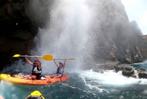 Puerto Mogán: Guided Adventure Kayak Tour in Caves & Snorkel
