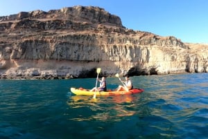 Puerto Mogán: Guided Adventure Kayak Tour in Caves & Snorkel