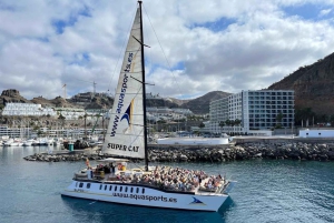 Puerto Rico de Gran Canaria: Excursión Premium en Catamarán con Delfines