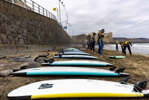 Surf lessons in Las Canteras Beach