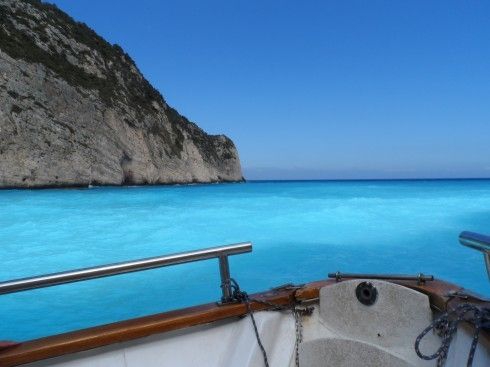 Shipwreck Beach, Zakynthos (the beach is behind us here!)