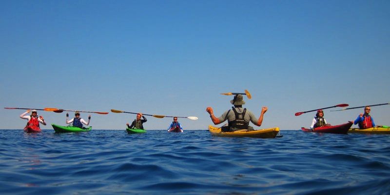 Sea kayaking in Greece