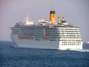 A cruise boat in the Aegean