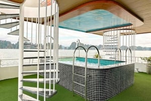 Ha Long–Lan Ha 2-dagers 5★ cruise med balkong, gratis transport