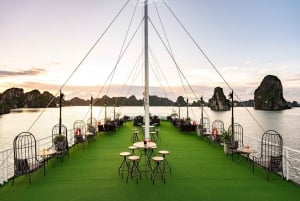 Ha Long–Lan Ha 2-dagers 5★ cruise med balkong, gratis transport