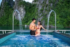 Ha Long–Lan Ha 2-dagers 5★ cruise med balkong, gratis transport