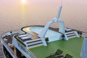 2/3 päivän Halong & Lan Ha Bay Dora 5* -risteily parveke, kylpyamme