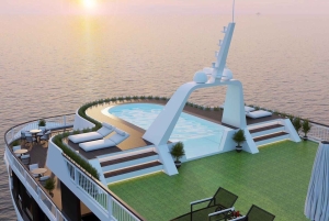 2/3 päivän Halong & Lan Ha Bay Dora 5* -risteily parveke, kylpyamme