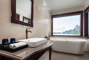 2/3 päivän Halong & Lan Ha Bay Erina 5* risteily parvekkeella, kylpyamme