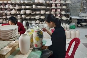 ハノイの旧市街で陶芸体験