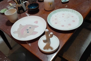 ハノイの旧市街で陶芸体験