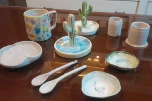 ハノイの旧市街で陶芸体験