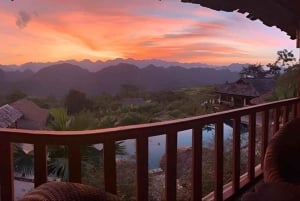 プルオンループでの2日間のトレッキングとホームステイでの宿泊