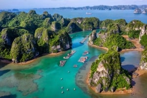 Ha Long Bay Cruise 3D2N med balkonglugar, grotter og øy