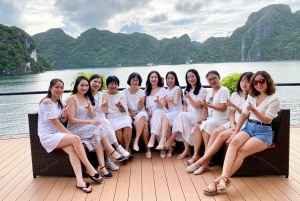 Cruzeiro de 5 estrelas de 3 dias e 2 noites na Baía de Lan Ha: ilha Cat Ba, mergulho, caiaque