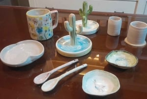 ハノイの旧市街で陶芸体験