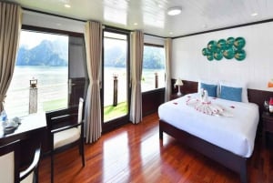 From Ha Noi: 2-Days Lan Ha Bay & Ha Long Bay 6-Star Cruise
