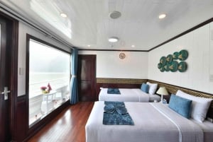 From Ha Noi: 2-Days Lan Ha Bay & Ha Long Bay 6-Star Cruise