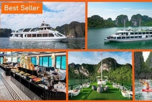 Ab Hanoi: 1-tägige Halong-Bucht-Kreuzfahrt mit großen und kleinen Gruppen
