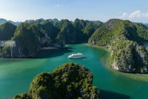 From Hanoi/Halong: Ha Long Bay Day Trip with Luxury Cruise