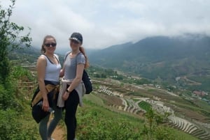 Fra Hanoi: 2-dagers fottur i Sapa med innkvartering og måltider i hjemlandet
