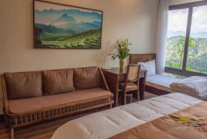 Hanoista: 3 päivän Ninh Binh -jeep, Pu Luong -vaellus ja lomakeskus