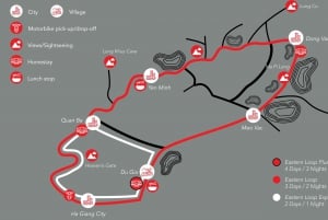 ハノイ発：イージーライダーで行くハザンループ3泊3日