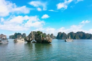 De Hanói: excursão de um dia à Baía de Ha Long com a gruta de Thien Cung e caiaque