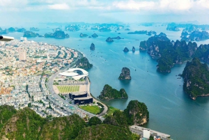 Vanuit Hanoi: schilderachtige watervliegtuigvlucht of transfer Ha Long-baai
