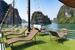 From Hanoi: Halong Bay 1 Day Trip Visit Cave, Island, Kayak