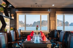 Da Hanoi: Tour di 6 ore della Baia di Halong con pranzo e festa al tramonto