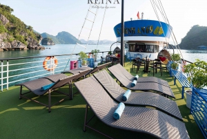 Da Hanoi: Tour di 6 ore della Baia di Halong con pranzo e festa al tramonto