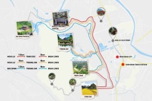 Fra Hanoi: Hoa Lu, Tam Coc, Mua-hulen og sykling i Ninh Binh