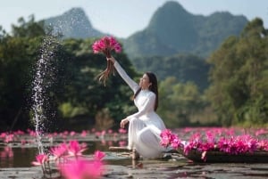 Från Hanoi: Parfympagoden eller rökelsebyn, konisk hatt