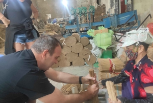 Från Hanoi: Quang Phu Cau rökelseby och rundtur i Ninh Binh