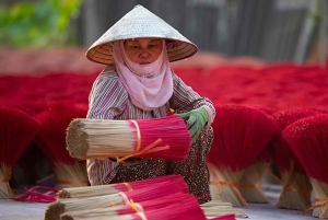Från Hanoi: Quang Phu Cau rökelseby och rundtur i Ninh Binh