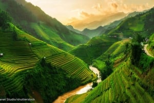 Desde Hanoi: Sapa 2D1N Alojamiento en familia en autobús por la mañana