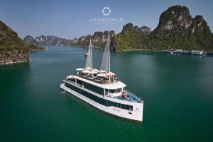 Vanuit Hanoi: Hoog aangeschreven Ha Long Bay dagcruise met Jade Sails