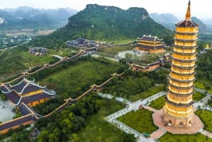 Fra Hanoi: Trang An økoturisme - Bai Dinh pagode og Mua-grotten