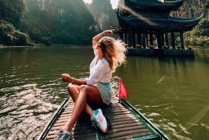 Fra Hanoi: Trang An økoturisme - Bai Dinh pagode og Mua-grotten