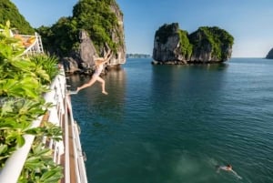 Desde Hanoi: Crucero por la bahía de Lan Ha y la isla de Cat Ba con almuerzo