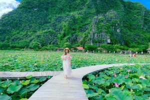 Depuis Hanoï : visite de Hoa Lu et Trang An ou Tam Coc et les grottes de Mua.