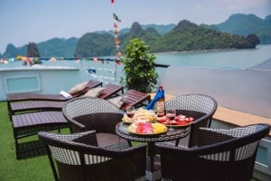 Da Ninh Binh: Crociera di lusso di 1 giorno nella Baia di Ha Long con buffet