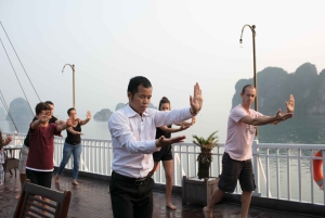 Desde Ninh Binh: crucero de 3 días por la bahía de Bai Tu Long con comidas incluidas.