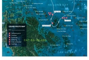 Cruzeiro pela baía de Ha Long e Bai Tu Long com caiaque e almoço buffet